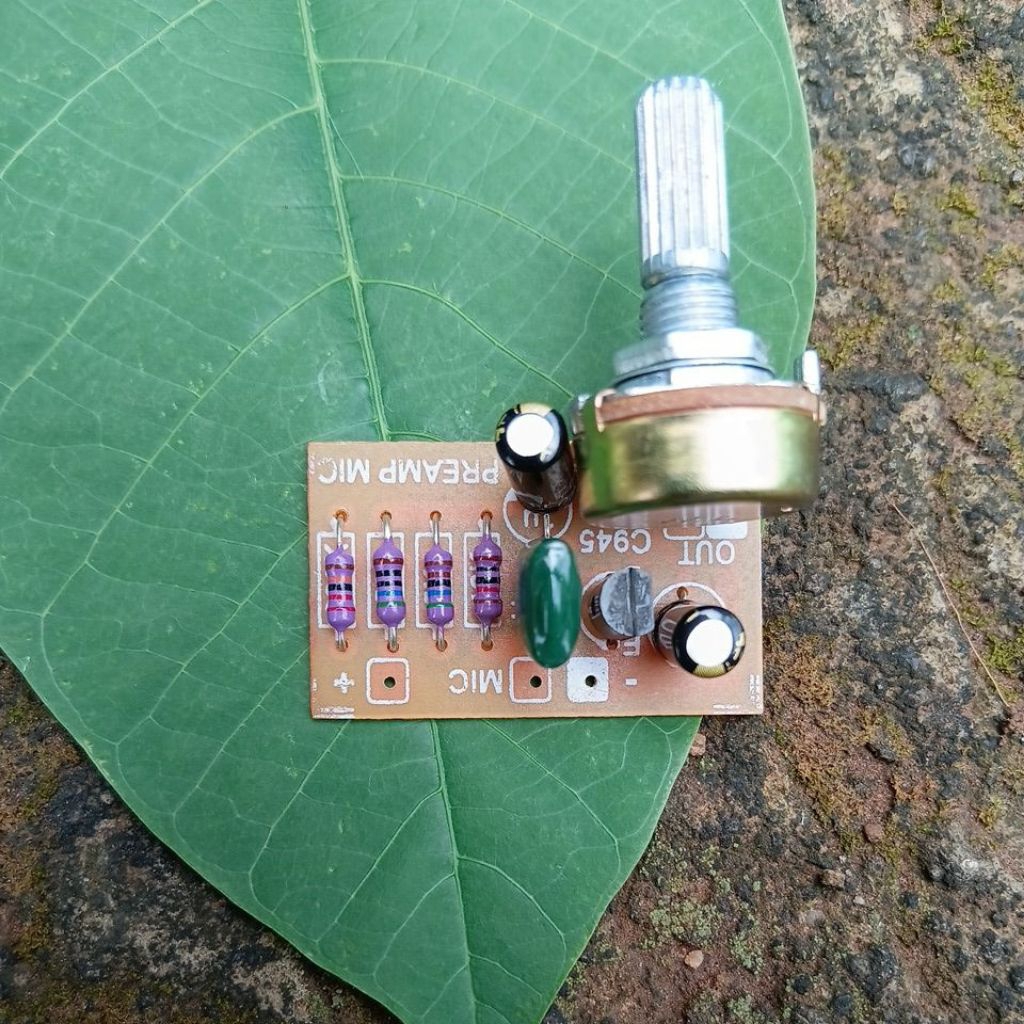 Kit Pre Amp Mic Penguat Sinyal Microphone 1 Transistor