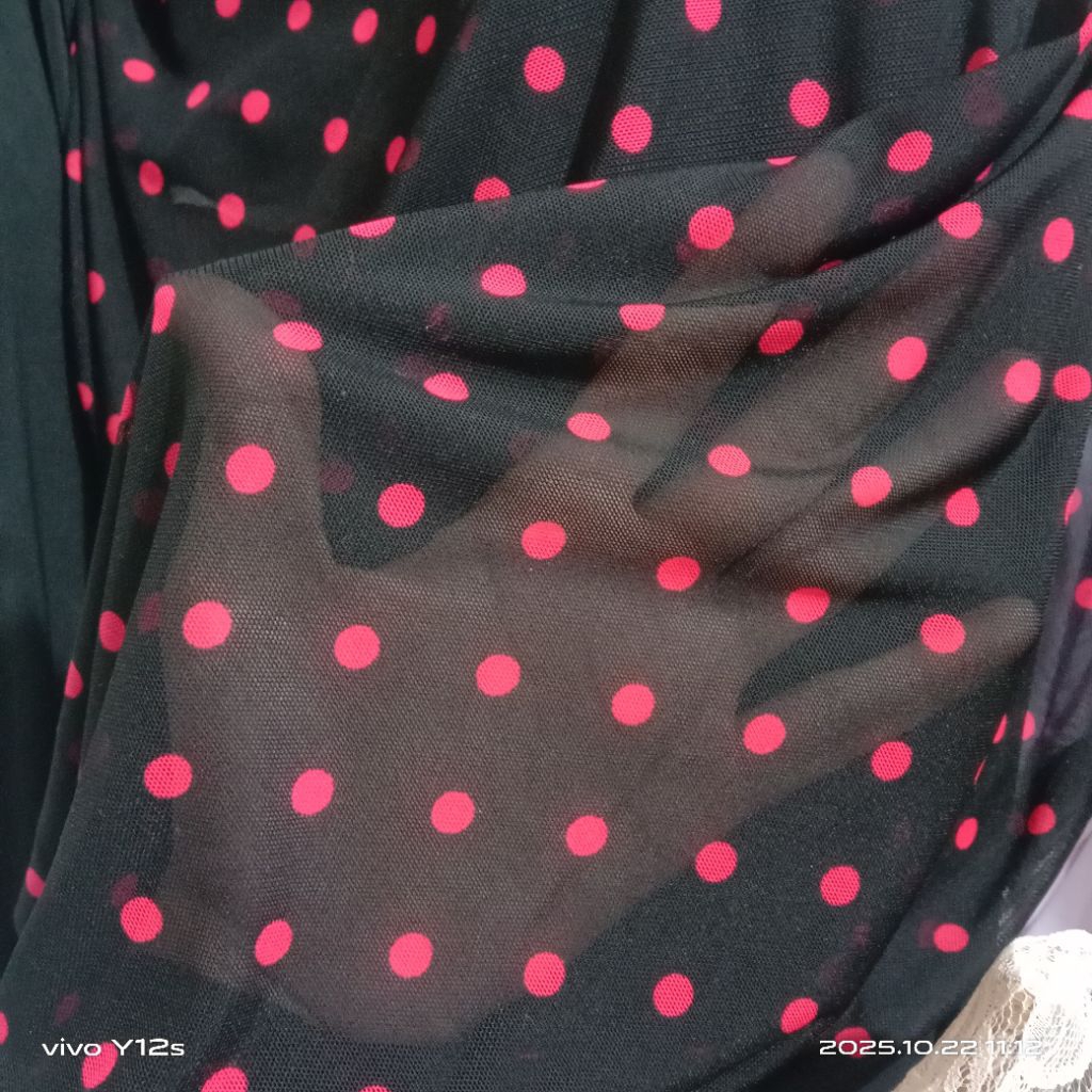 Kain Tile Polkadot / Harga 0.5 m/ Kain Tile Polkadot Meteran / Bahan Tile Polkadot / Bahan Tile Polk