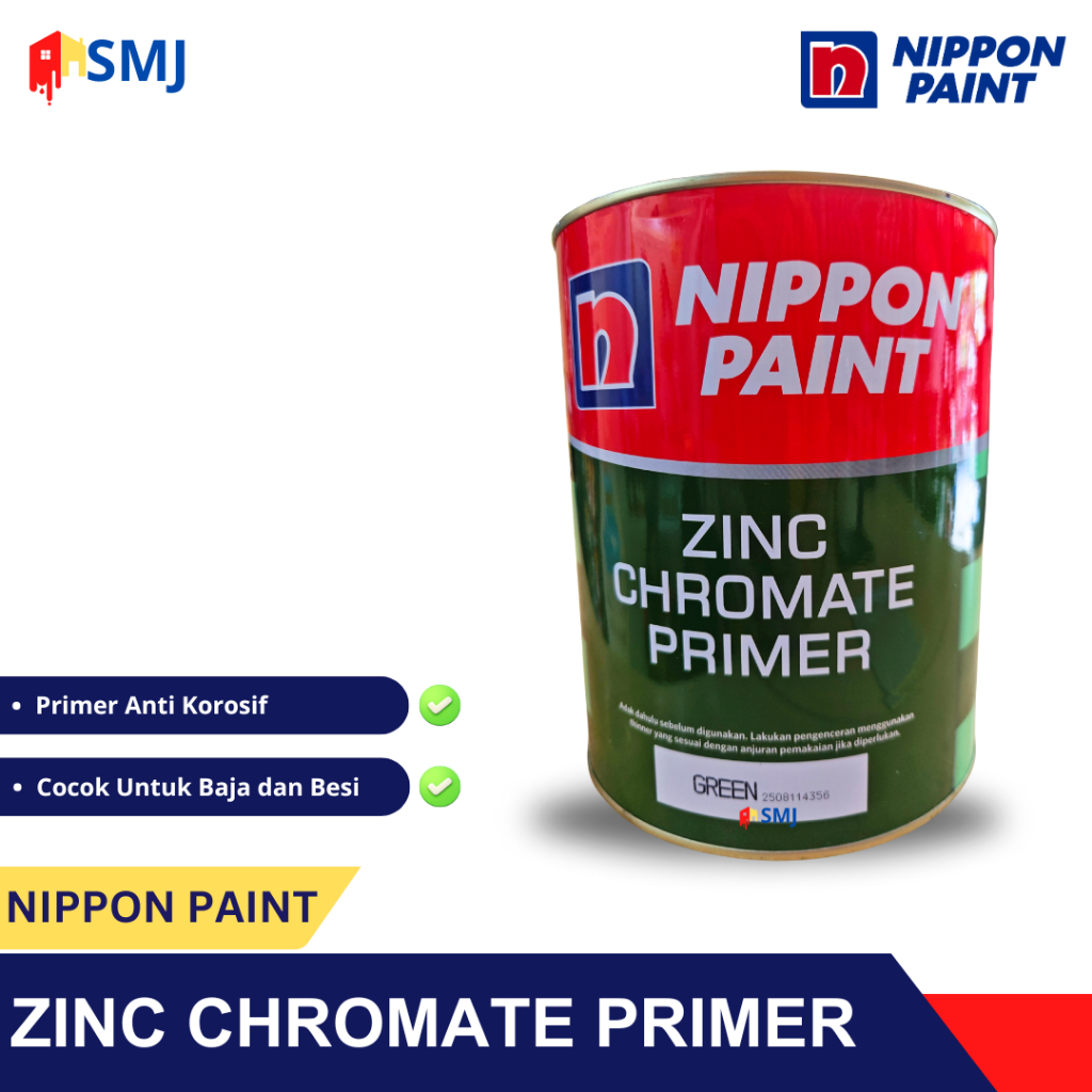 Nippon Zinc Chromate Primer - Nippon Cat Dasar Besi / Nippon Cat Sealer Besi / Cat Anti Karat Besi