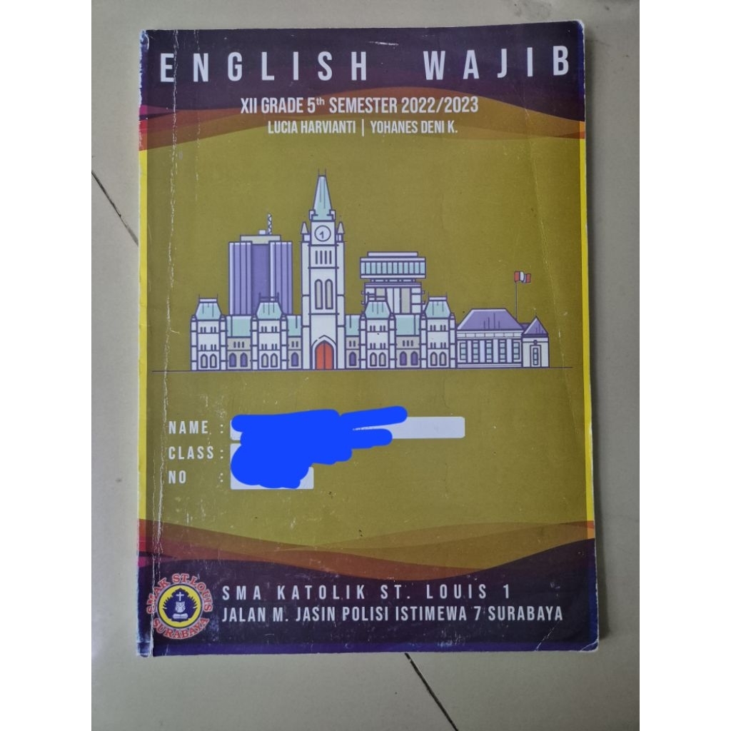 PRELOVED BUKUl English Wajib Grade 5th Semester 2022/2023 SMA Katolik St Louis 1 Surabaya Bekas