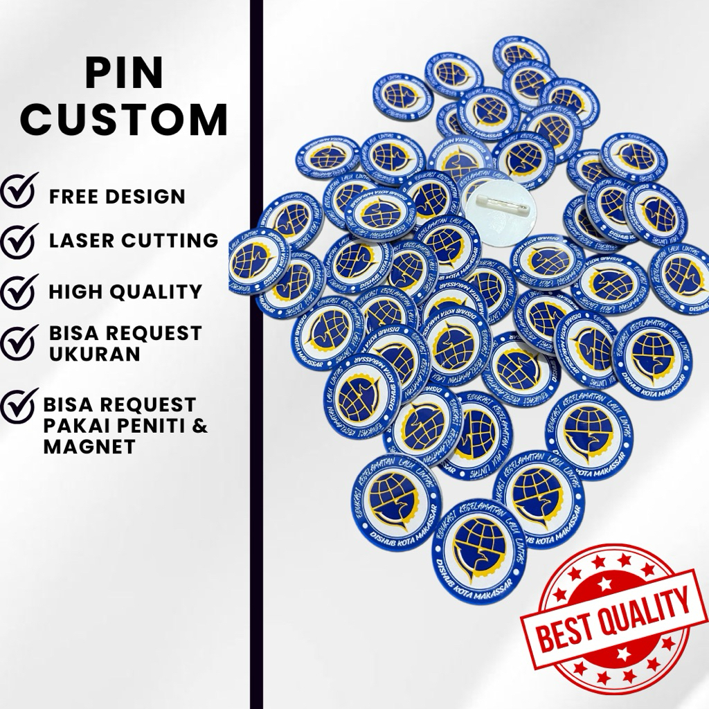PIN CUSTOM | PIN AKRILIK CUSTOM
