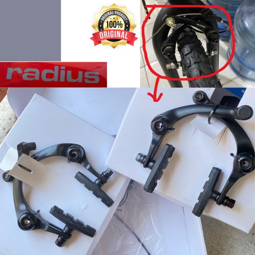 RADIUS Rem U Brake Silang BMX Sepeda Freestyle Not cantilever V-brake Rotor Alloy depan belakang Uni