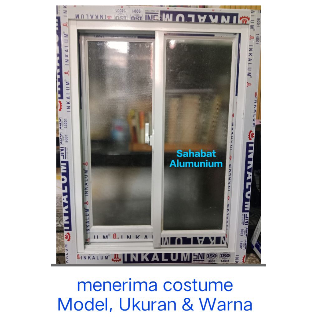 Jendela Sliding Aluminium T100 x L60