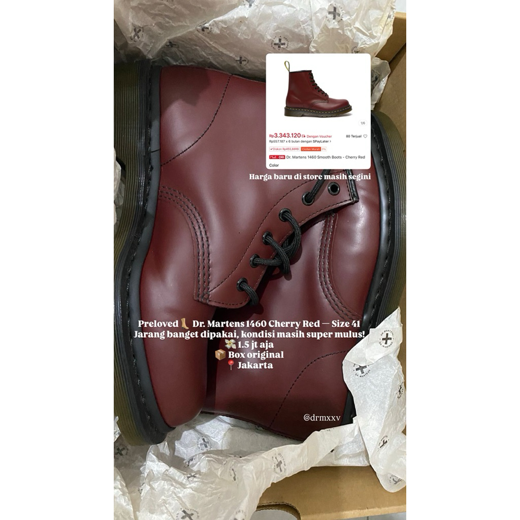 Dr. Martens 1460 Cherry Red
