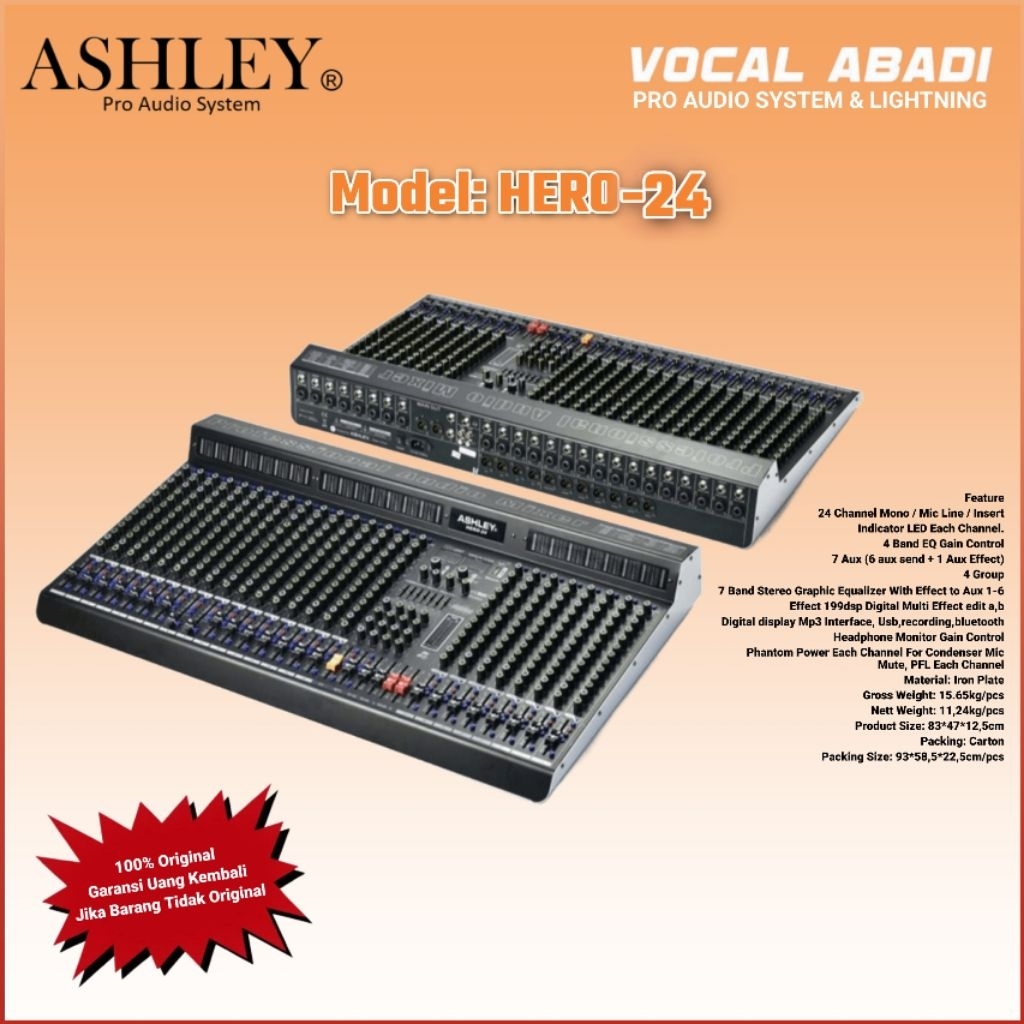 MIXER AUDIO ASHLEY HERO 24