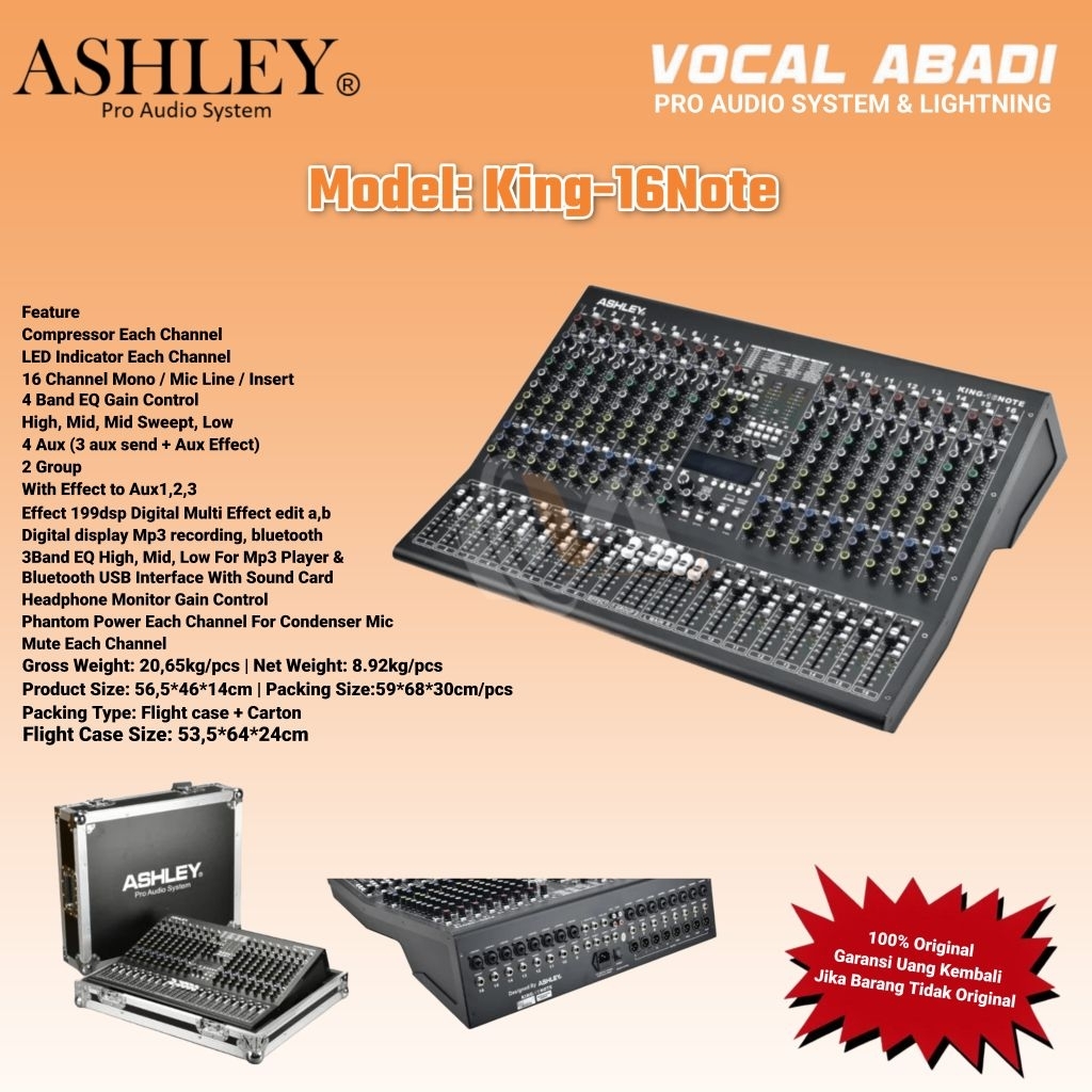MIXER ASHLEY KING 16 NOTE