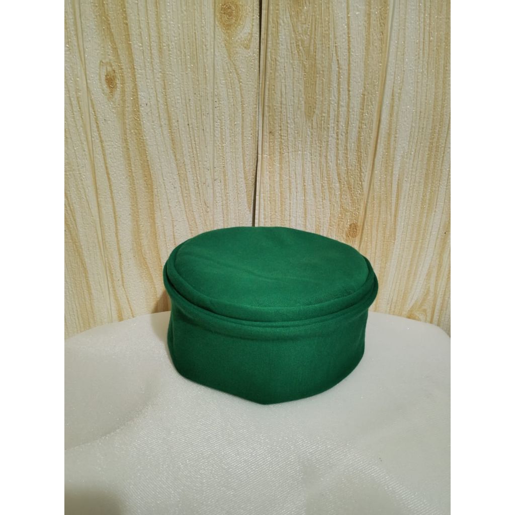 Peci Lipat Mesir /Peci Kupluk /Bahan Tebel Hijau Polos