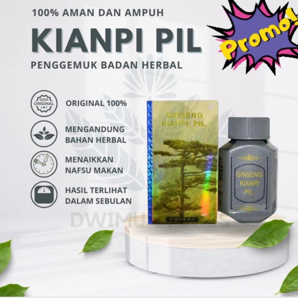 Griya Herbal - BPOM Kapsuma Kianpi Pil Penggemuk Badan Wisdom ASLI Original - Ginseng Kianpi Pil WIS