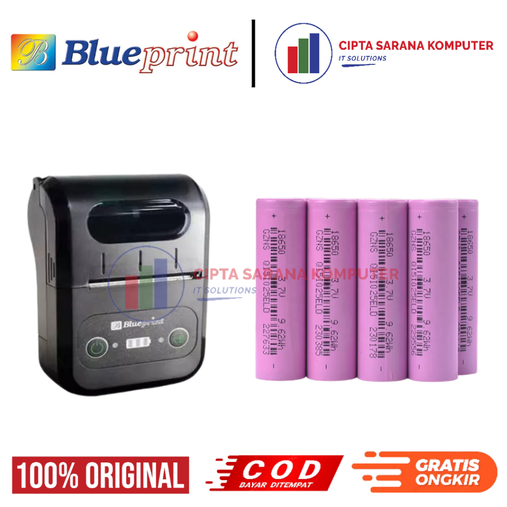 Baterai Printer BLUEPRINT ECO58 / Battery / Batrai Original untuk printer ECO58