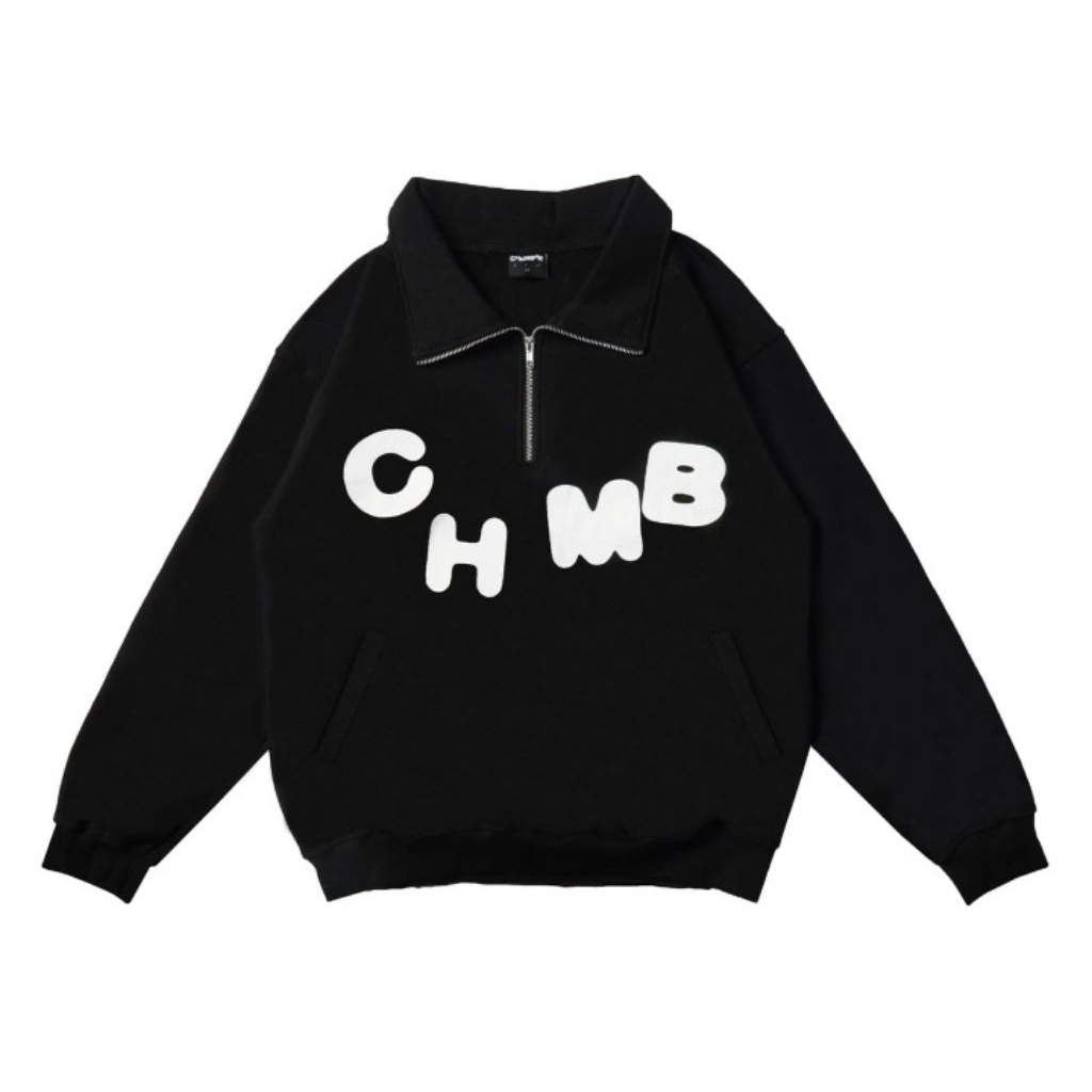 [ORIGINAL100%] HALFZIP CHMB BLACK XL