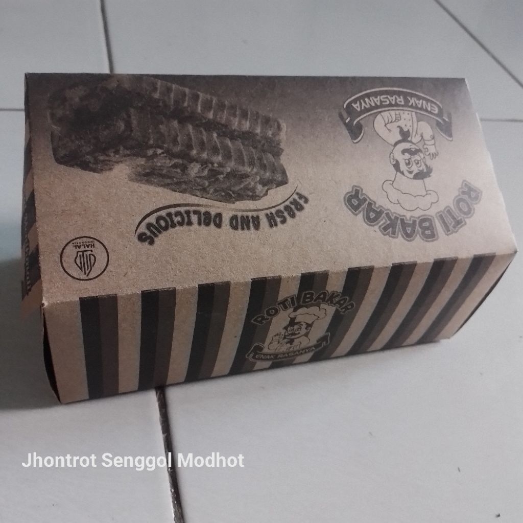 Kemasan Dus Roti Bakar Ukuran 20x9x7 cm
