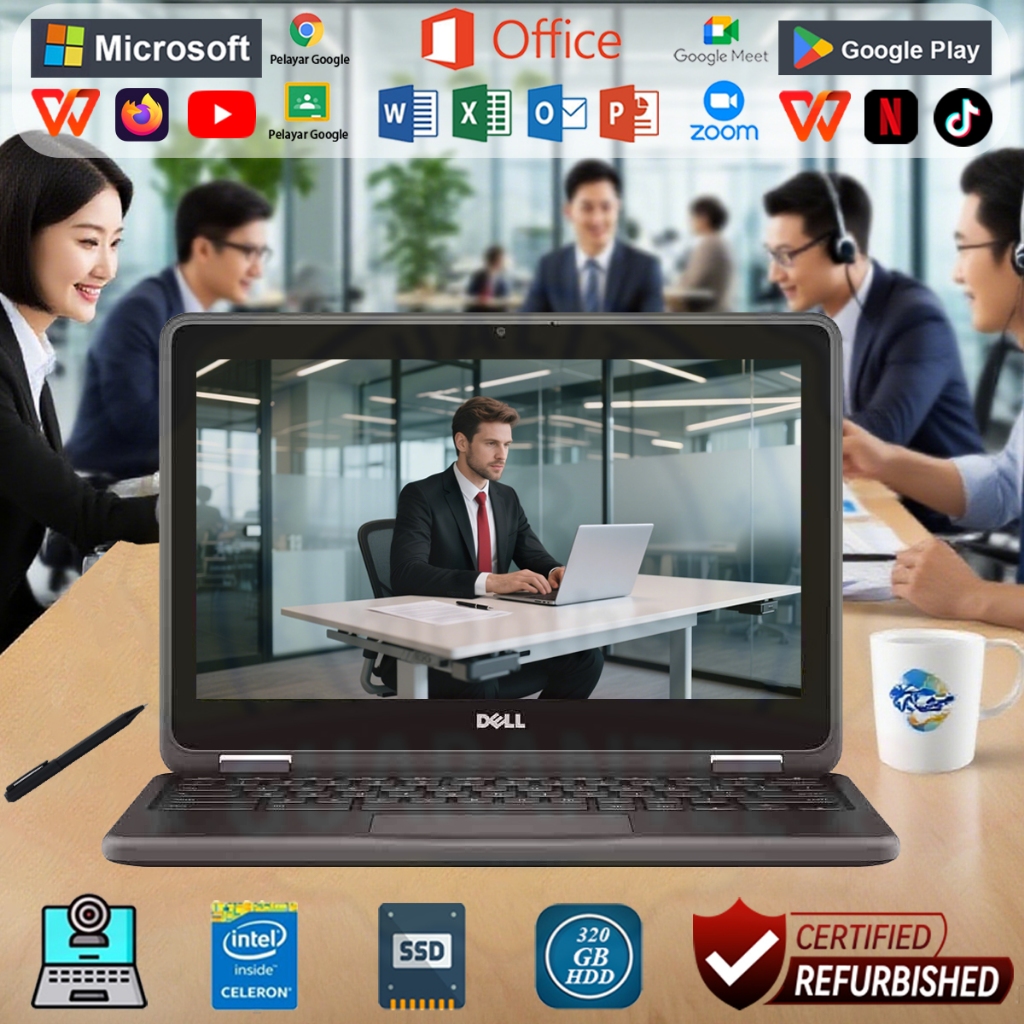 LAPTOP DELL chromebook murah 100 ribu second berkualitas original kecil Netbook laptop