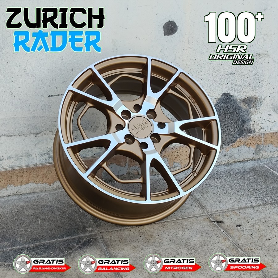 Velg Mobil Hsr Ring 16 Eximius Pcd 4x100 4x114,3 Untuk Mobilio Freed Swift Livina Cielo Panther