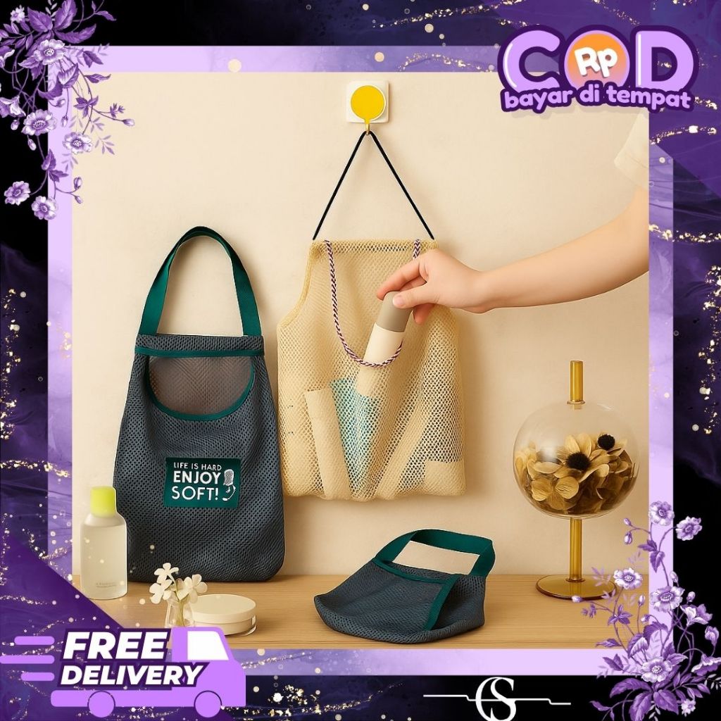 Tas Keranjang Buah / Tas Jaring Belanja Kantong Sayur Bawang Belanja Buah / Tas Jaring Belanja