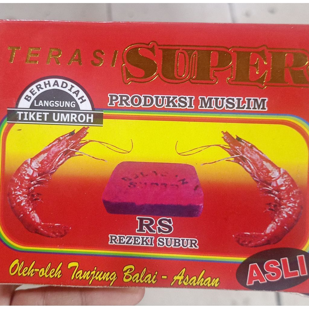 Terasi / Belacan Super Rezeki Subur Oleh² khas Medan Kotak