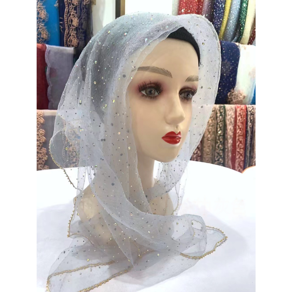 Tipis Transparan Renda Ciput Hijab Simpel Premium Jilbab Tulle Anti Pusing Ciput Terbaru Kerudung Wa