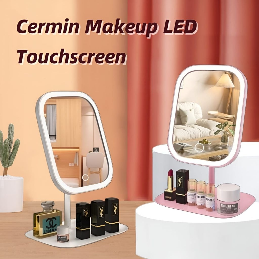 LED Cermin | Cermin Lampu LED | Cermin Makeup LED Touchscreen •IM•