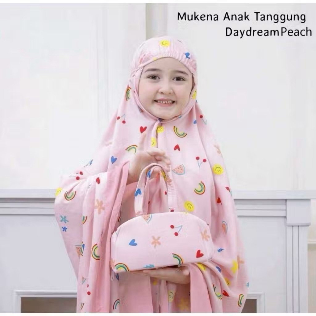 Mukenah Anak Day Dream Mukenah Anak TK / SD kain halus dingin tidak gerah free tas cantik