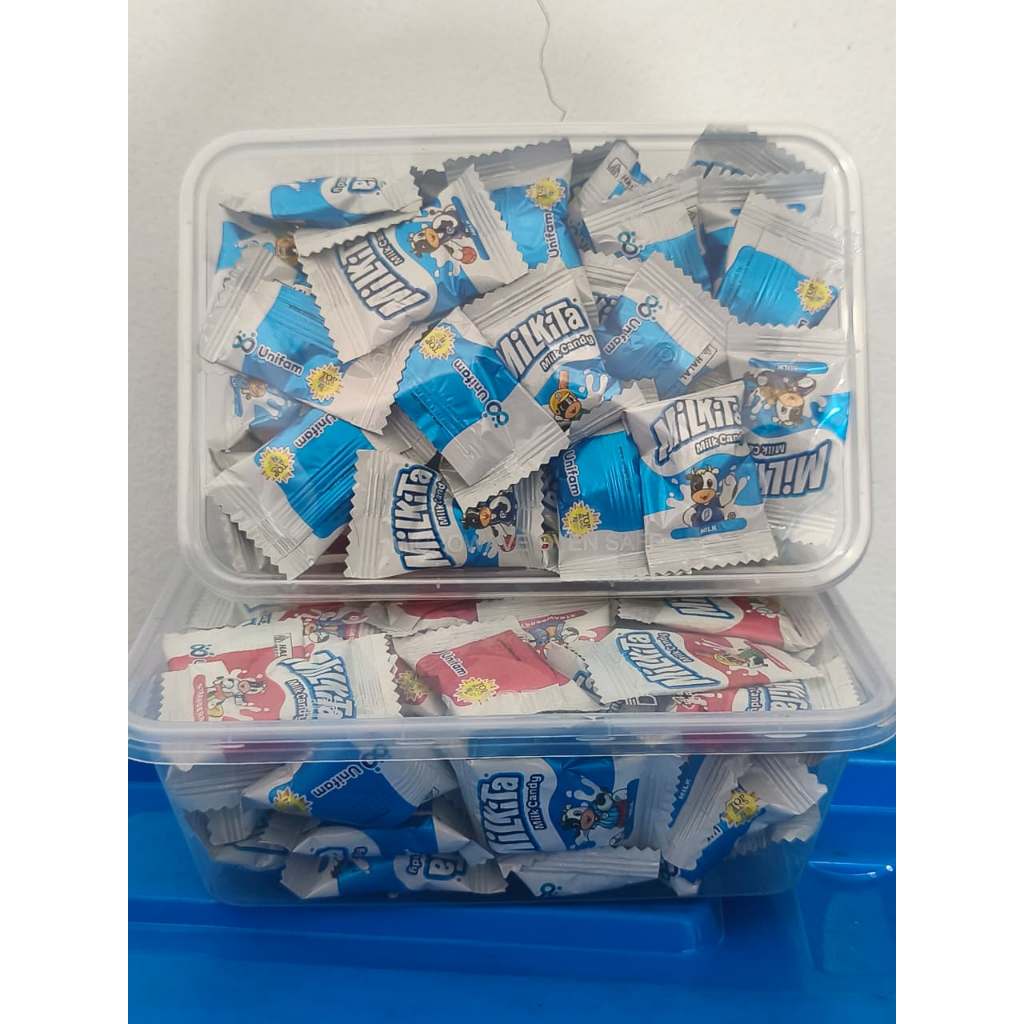 Permen Milkita Lolipop Permen susu enak berkalsium tinggi