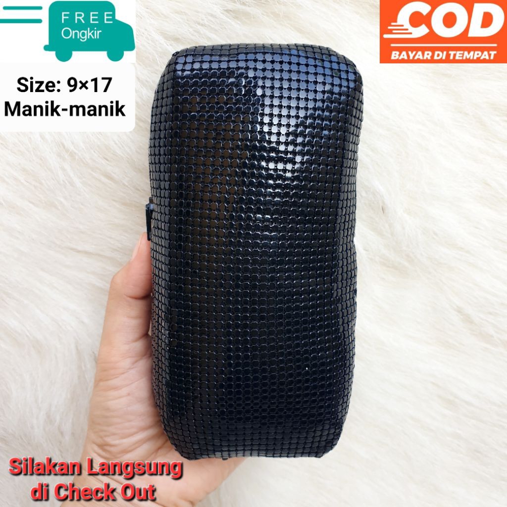 Pouch Dompet Mini Hitam Wanita