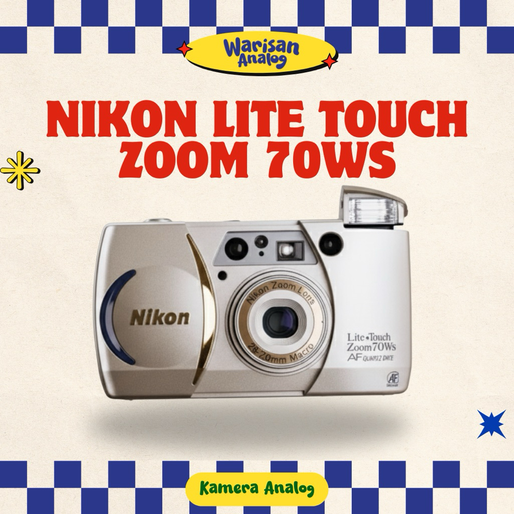 KAMERA ANALOG NIKON LITE TOUCH ZOOM 70WS (PREMIUM CAMERA) | REUSABLE CAMERA FILM 35MM | HASIL FOTO R