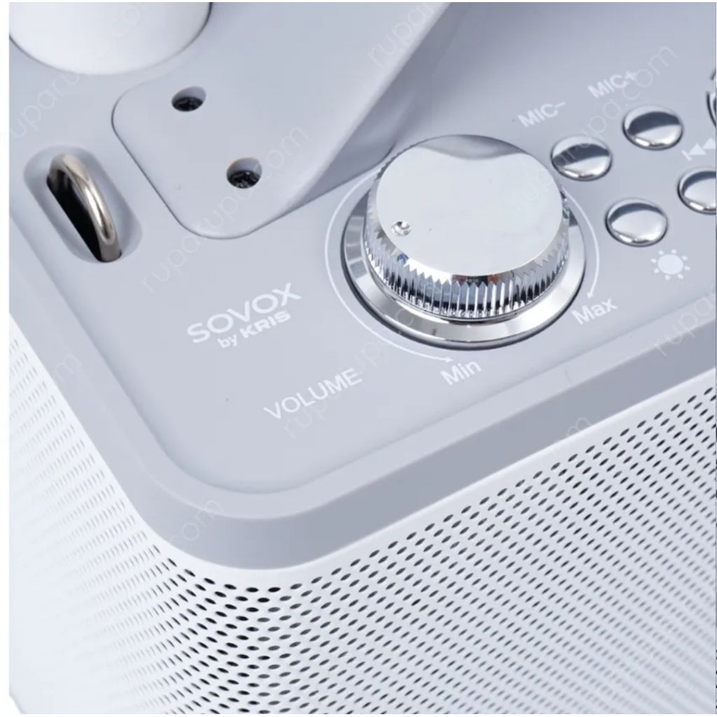 Sovox Speaker Karaoke Bluetooth 2 Mic - Putih