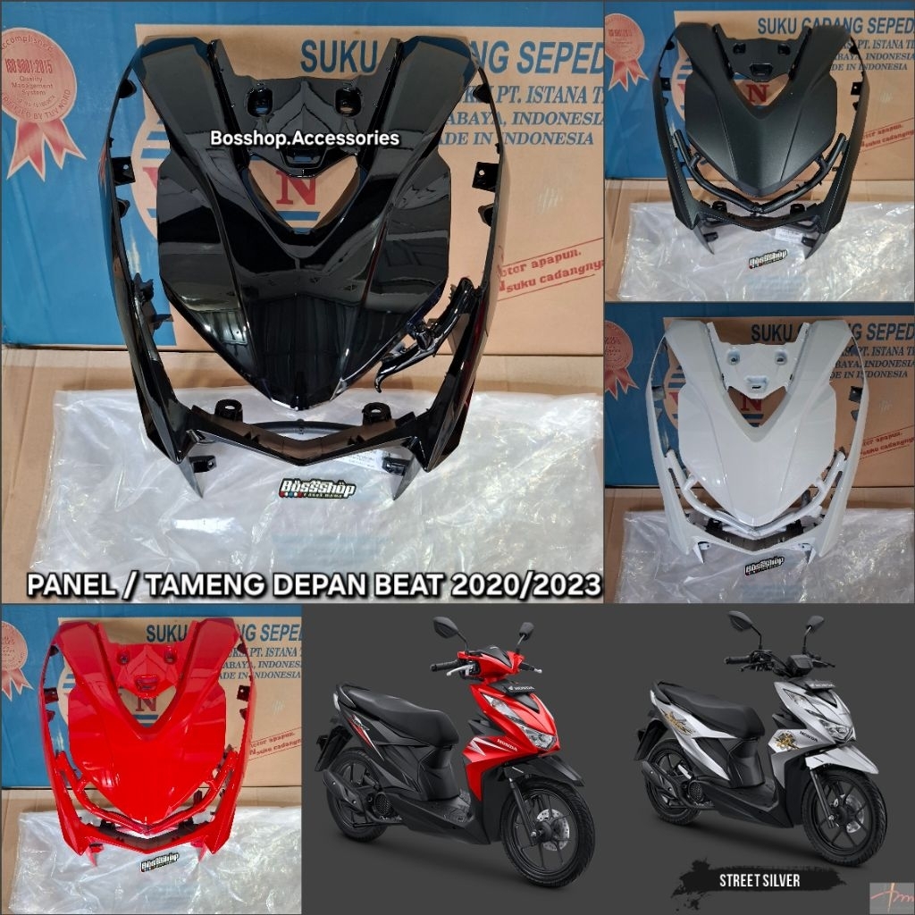 WIN - Tameng Body Depan BEAT LED |Panel Body Depan Besar BEAT DELUXE/BEAT STREET 2020/2023