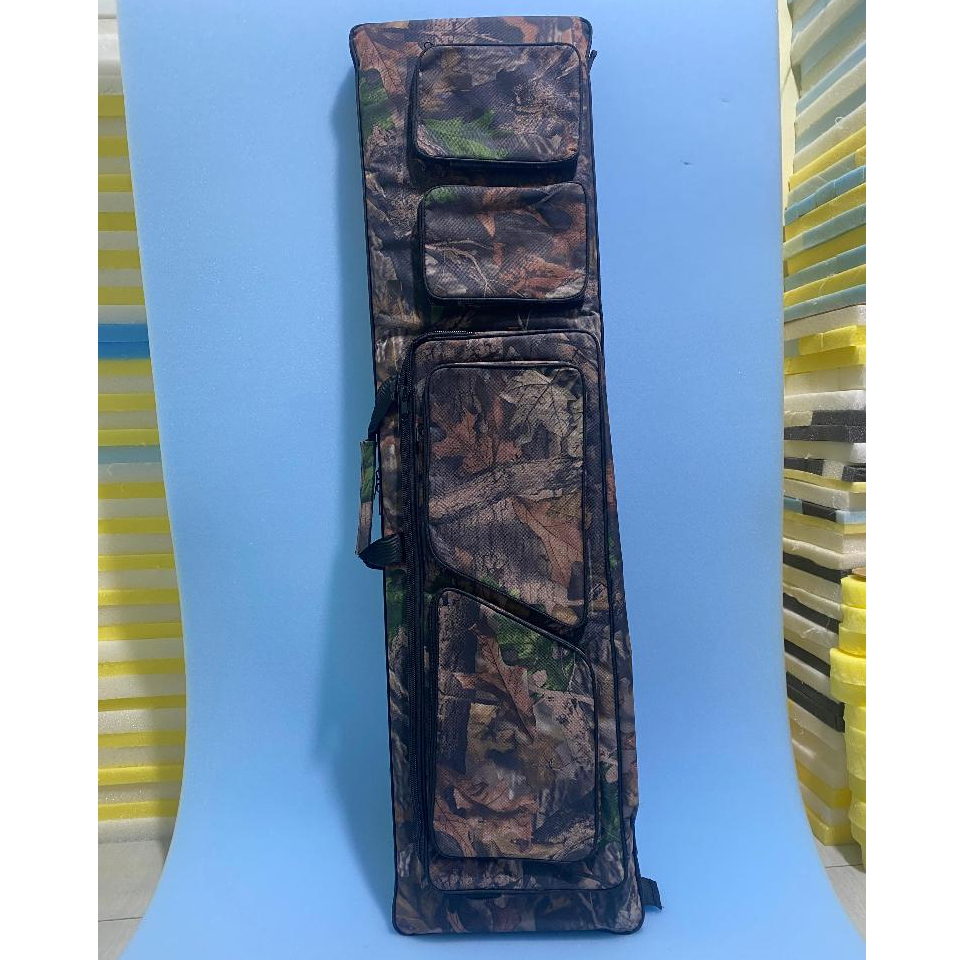Tas PCP Kotak Camo 120 cm + Tempat Pompa nya