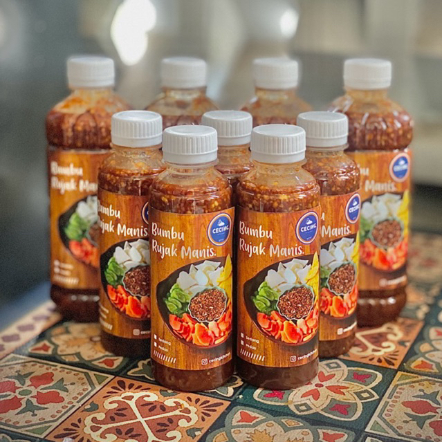 Bumbu rujak manis , bumbu rujak buah full kacang 330ml
