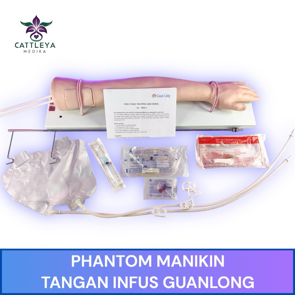 PHANTOM MANIKIN PELATIHAN TANGAN INFUS GUANLONG GL-8434A / MANEKIN ALAT PERAGA LATIHAN LENGAN TANGAN
