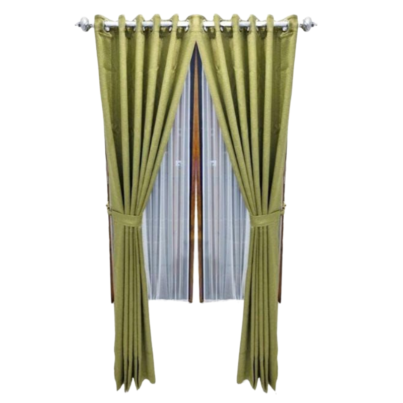 Gorden Blackout Hijau Sage Motif Elegan 140x200cm Dll