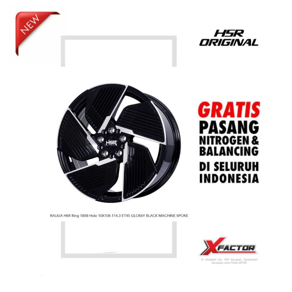 VELG MOBIL R18 HSR R18 RAIJUA R18X8 H 5X100 - 5X114,3 ET45