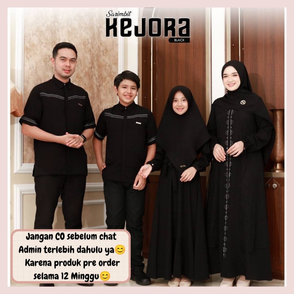 Kejora sarimbit lebaran 2026 by SS Hijab OPEN PRE ORDER (READY FEBRUARI 2026) Family set couple kelu