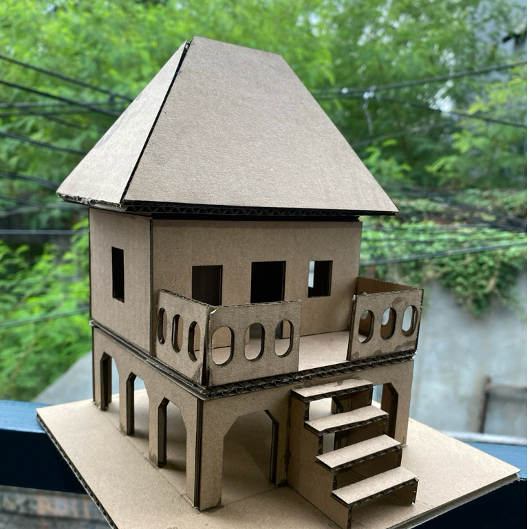 Maket Rumah Adat Kilapan Sumatera Selatan maket kardus rumah kardus rumah adat