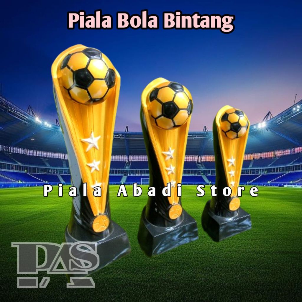 1Set Piala Bola Bintang / Trophy Sepak bola
