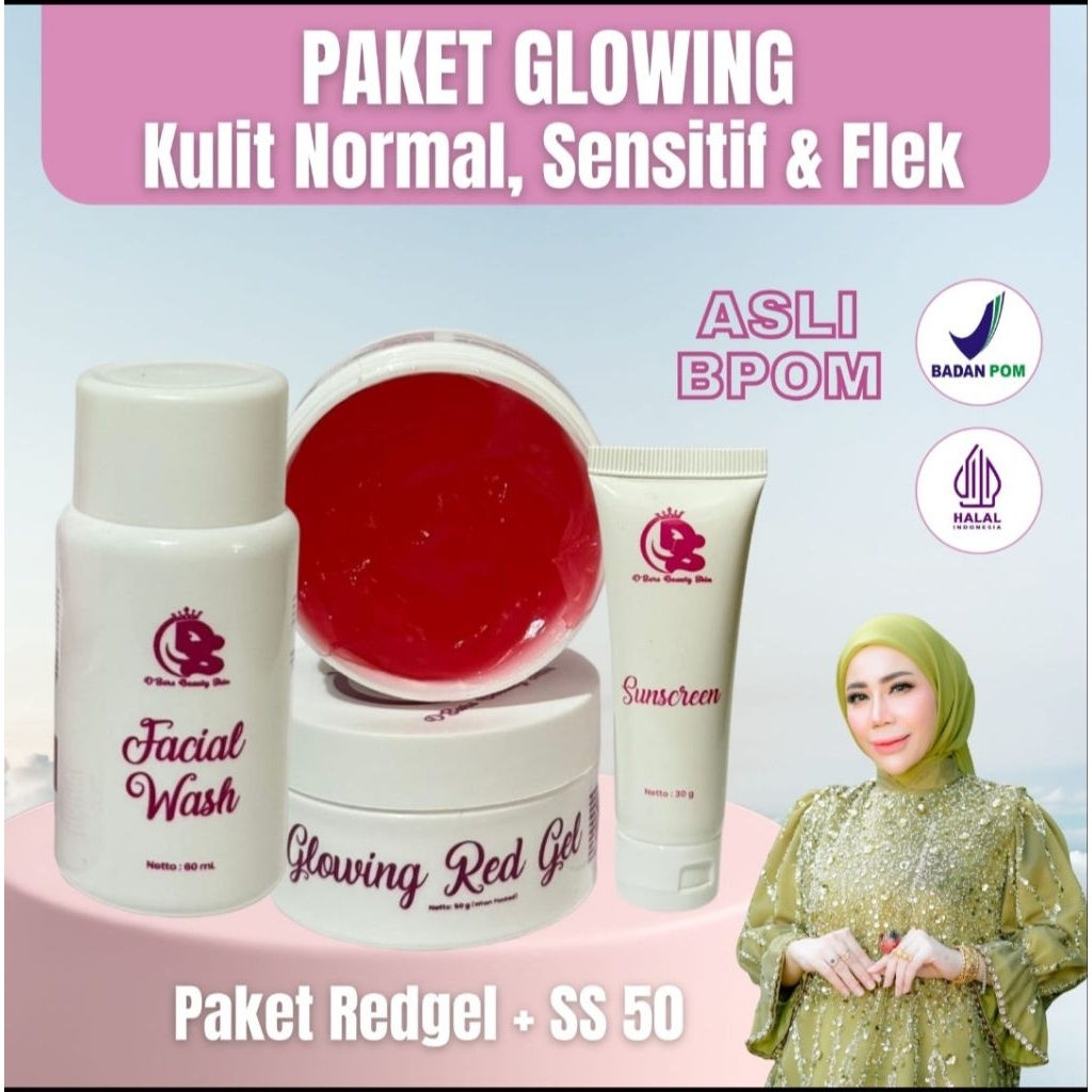 Dsars Skincare (Redgel + Facial wash) & Sunscreen spf 50 |Dian Saraswati