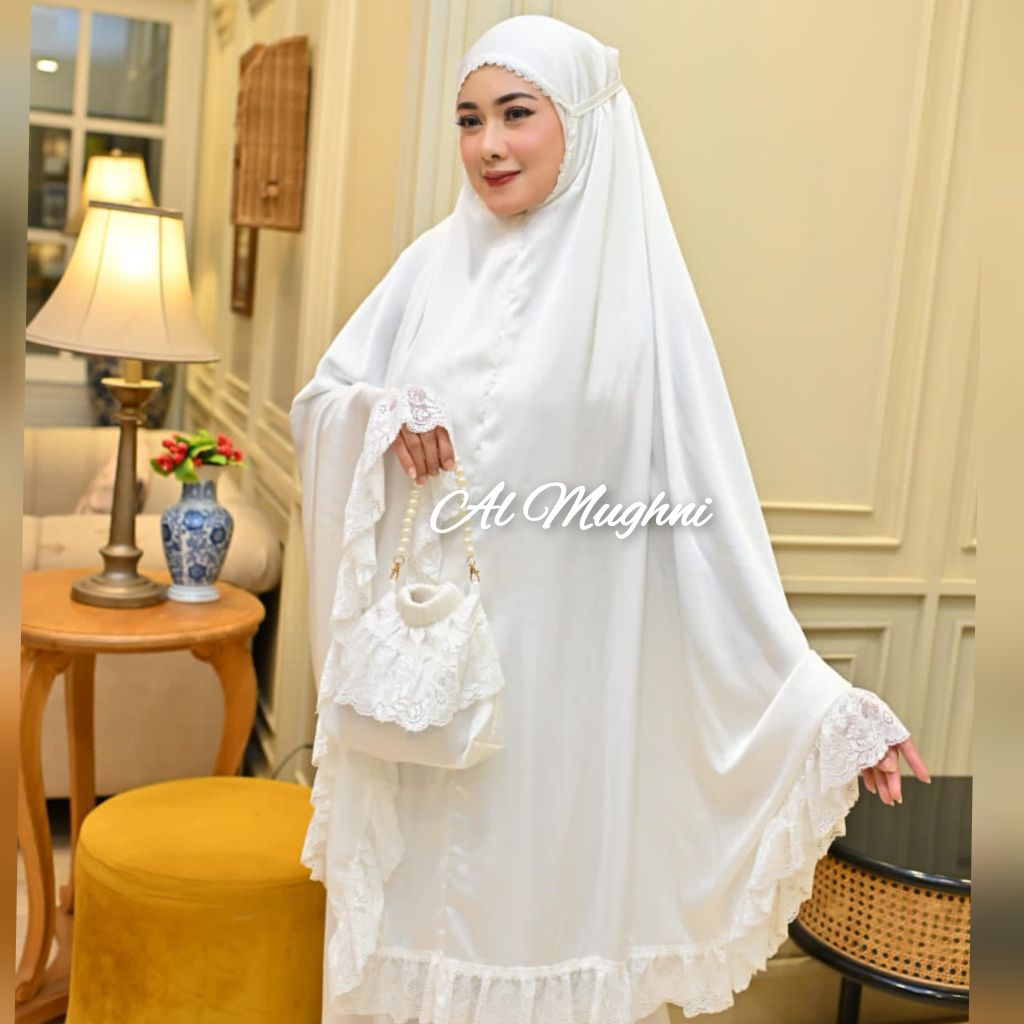 MUKENA SUTRA / MUKENA UMROH / MUKENA LEBARAN / MUKENA HARI RAYA / MUKENA MEWAH / MUKENA PUTIH