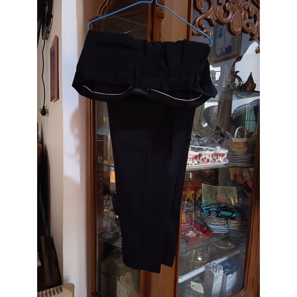 Celana Formal Celana Kerja Dasar Hitam Pria