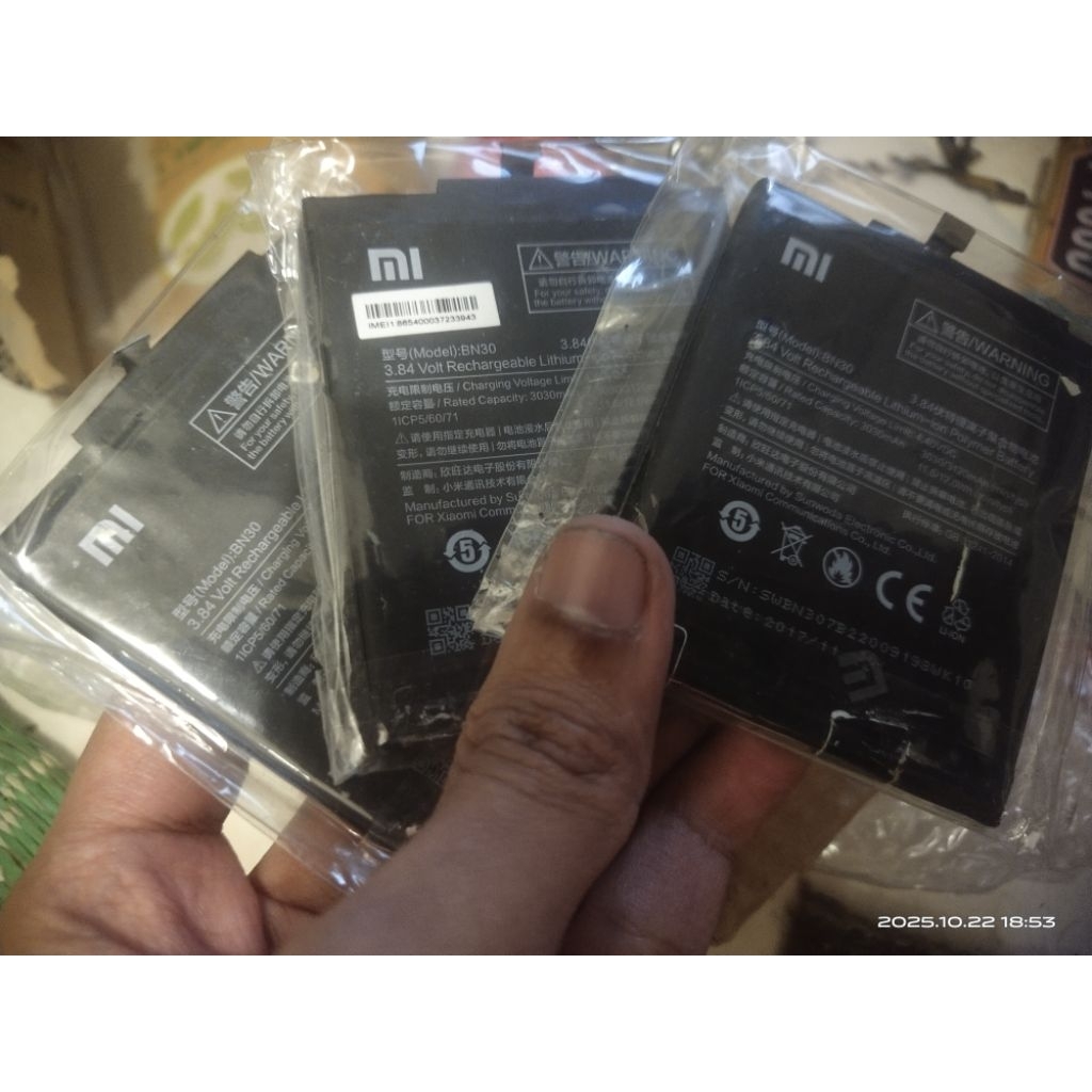 Batre Ori 100% Copotan Redmi 4a , BN-30