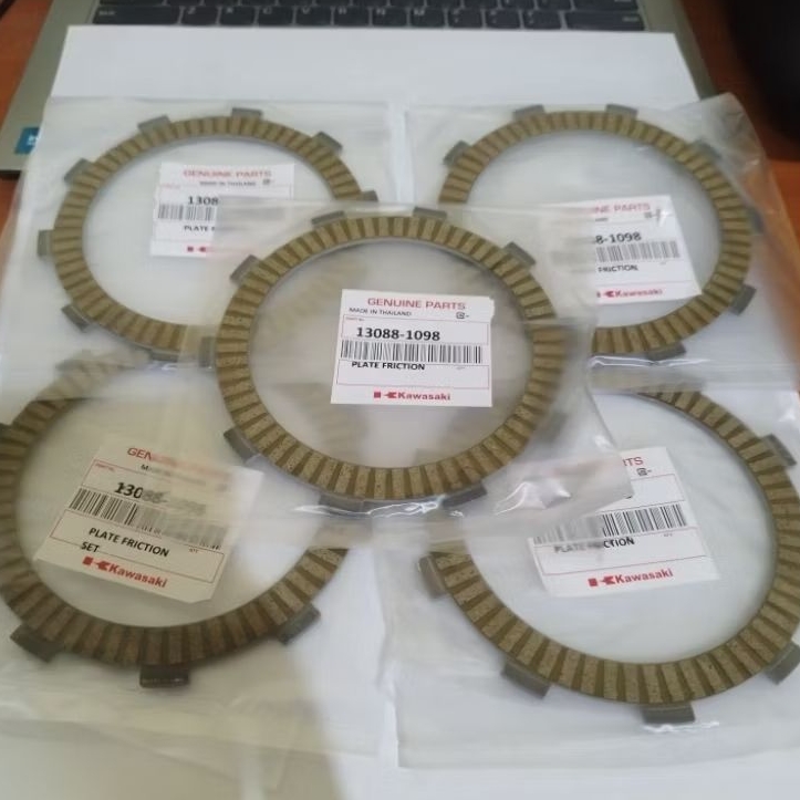 kampas kopling ninja rr plat kopling ninja rr original thailand ( 5 pcs )