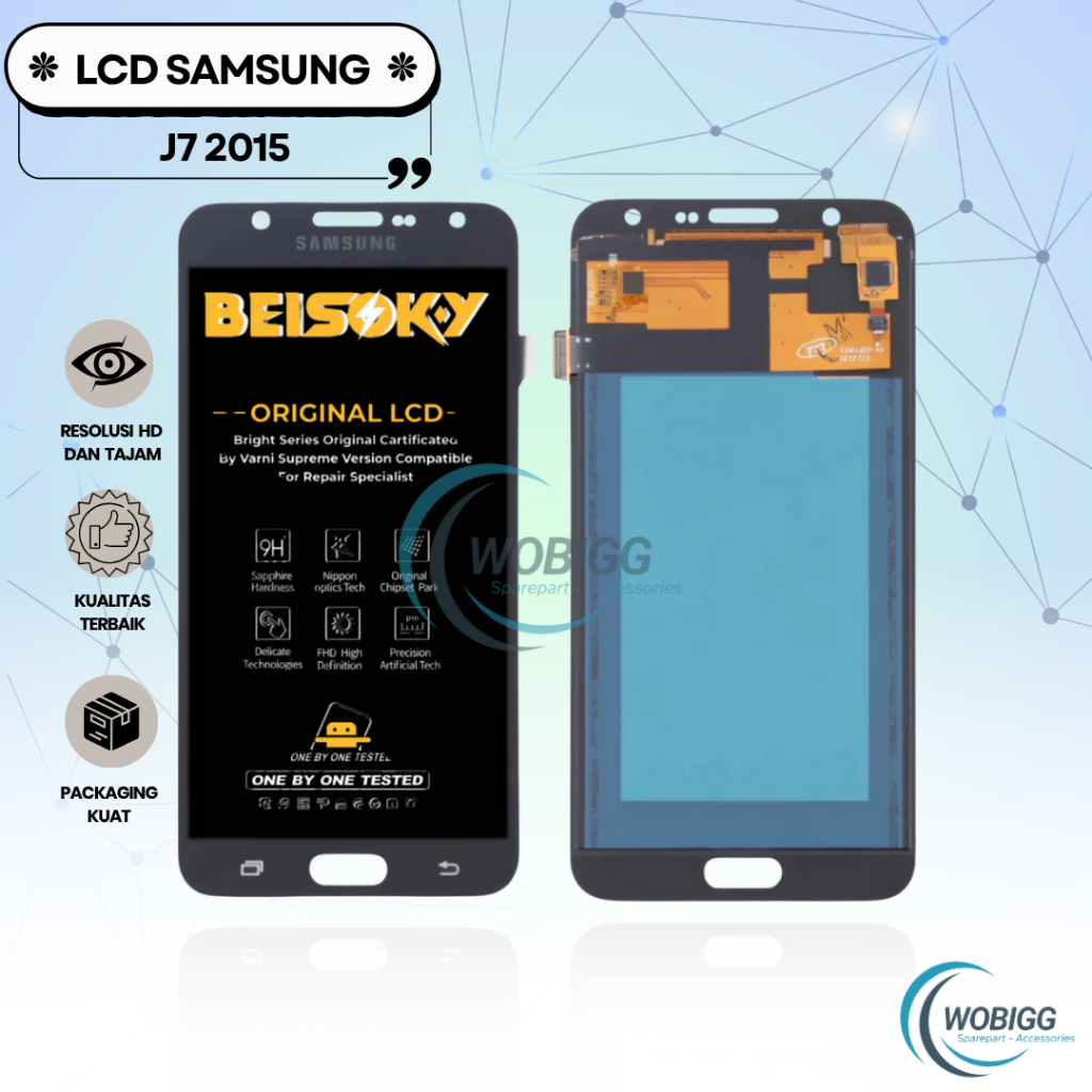 LCD SAMSUNG GALAXY J7 / J700 / J700F / J700G / J7 2015 FULLSET LCD + TS ORIGINAL KONTRAS