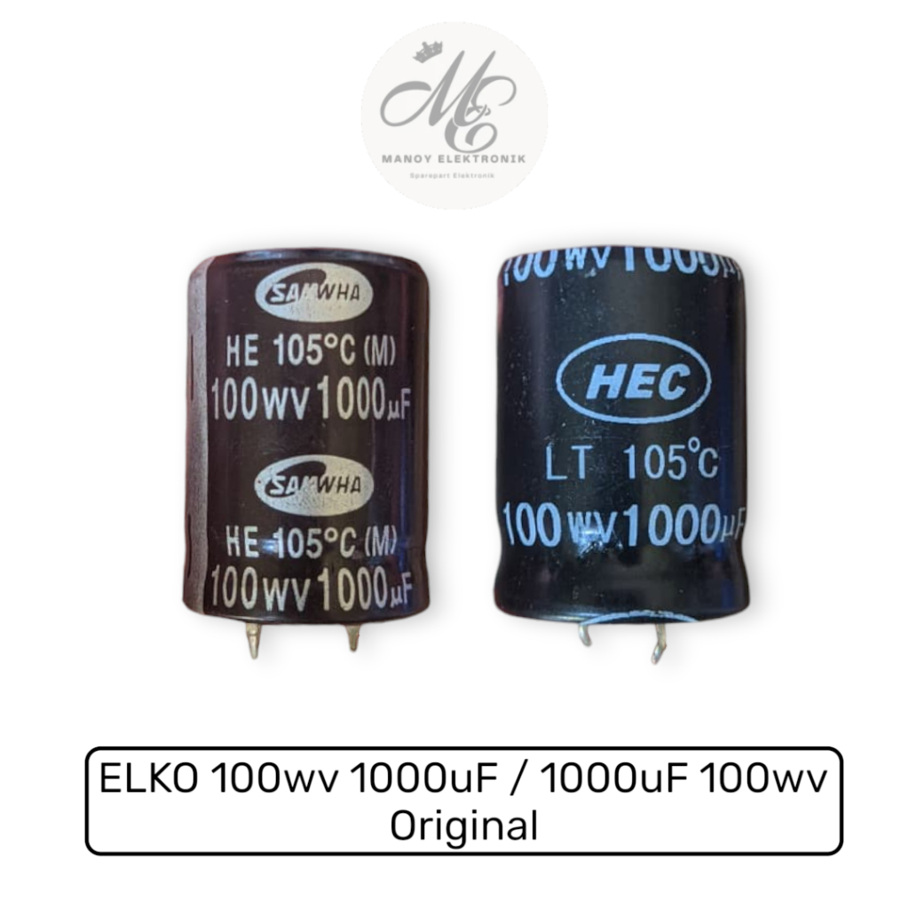 ELKO 100V 1000UF SAMWHA-HEC KAKI PAKU