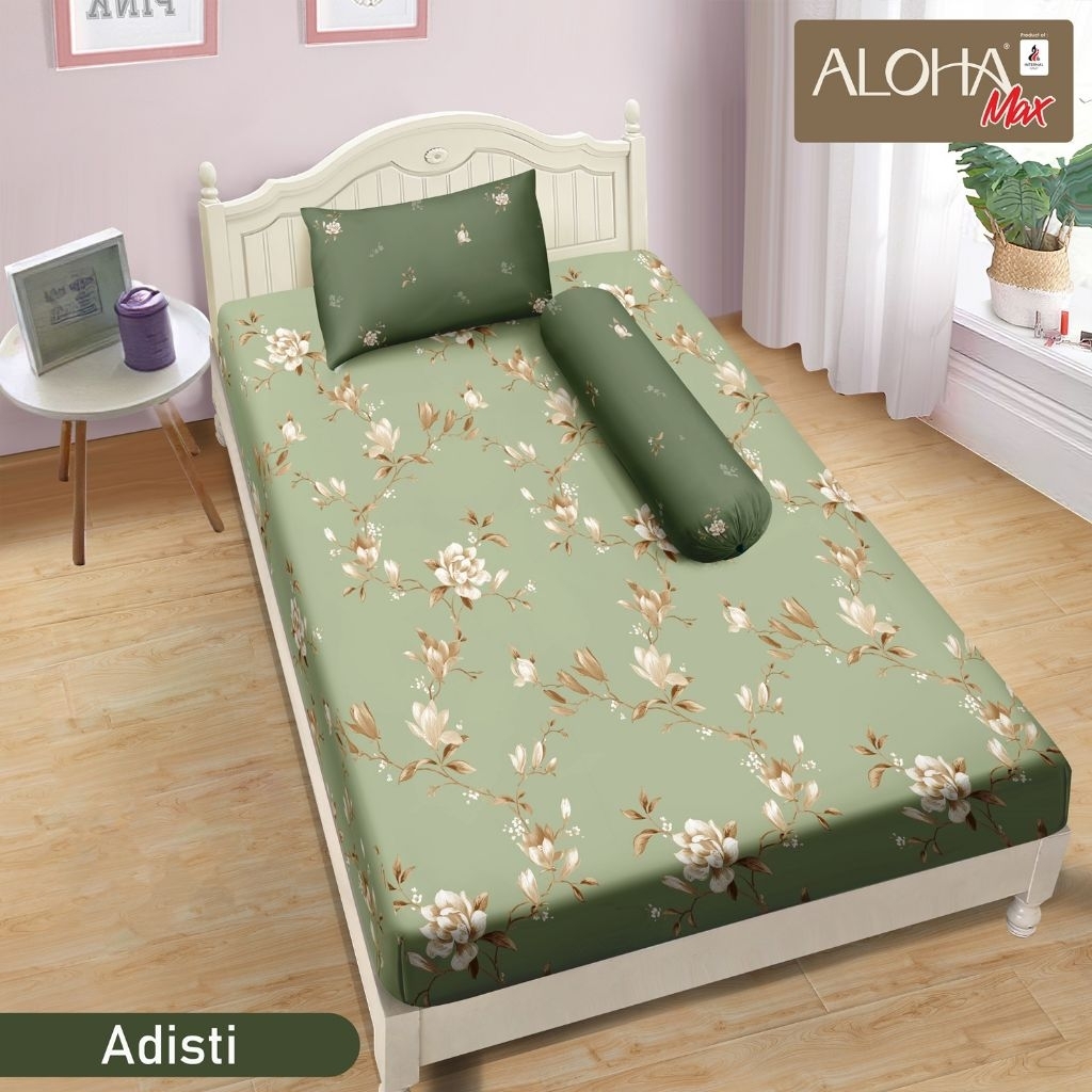 Aloha - Sprei Single  Uk 120x200 tinggi 25 / Sprei Aloha Single Motif tinggi 25cm
