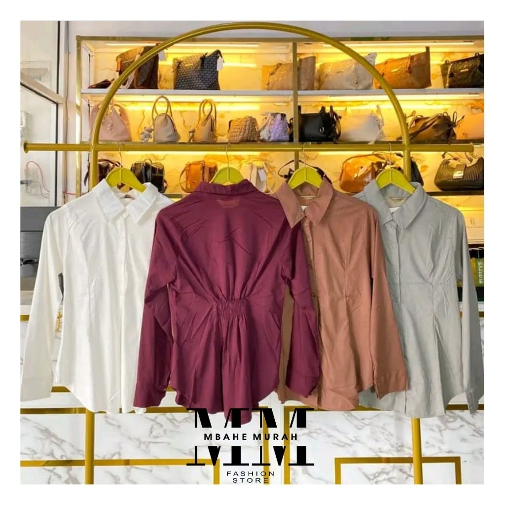 ATASAN WANITA||KEMEJA KERUT WANITA KEKINIAN||DEWASA