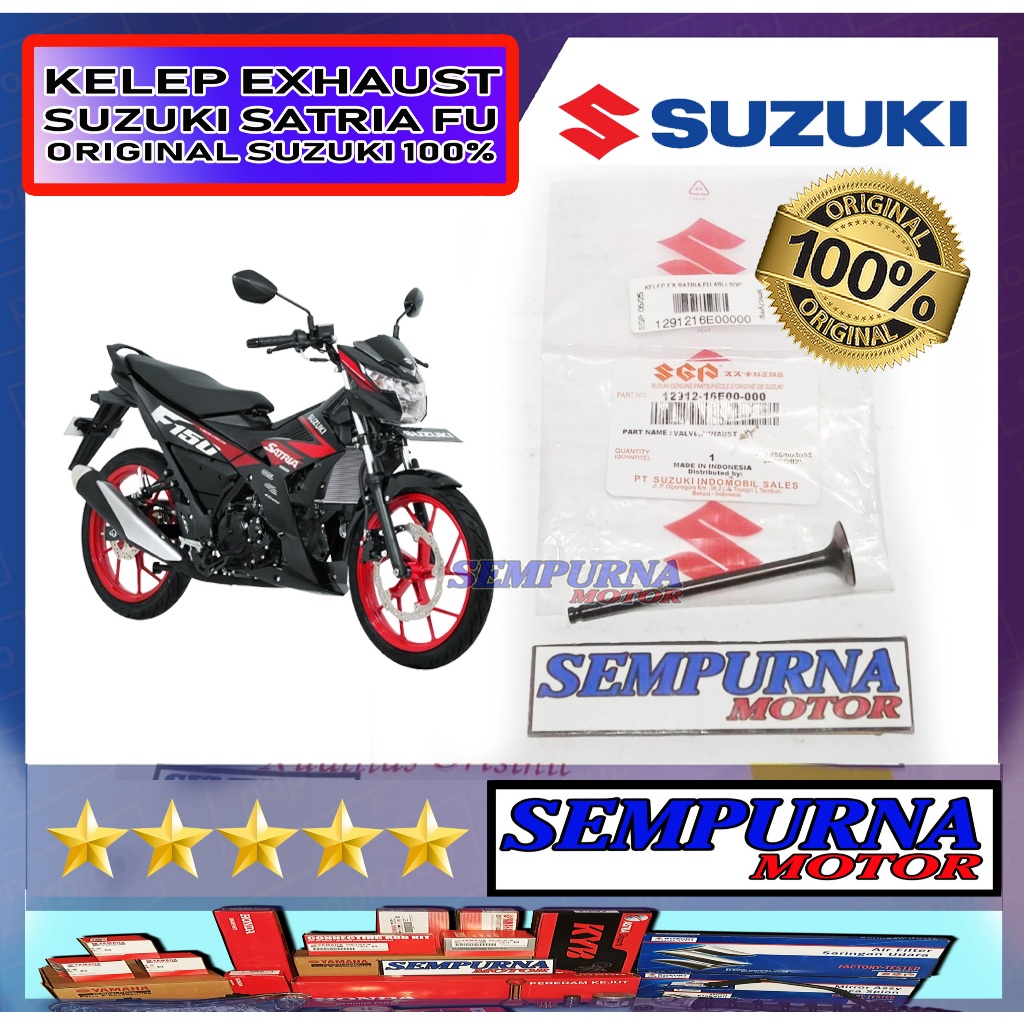 12912-16E00-000 Kelep Exhaust Satria Fu 100% Original Suzuki Asli Ori SGP