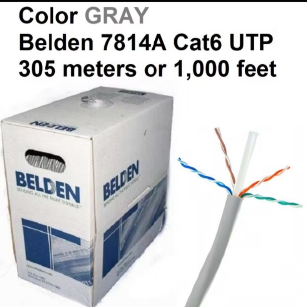 KABEL LAN UTP CAT6 BELDEN (HARGA PER METER)
