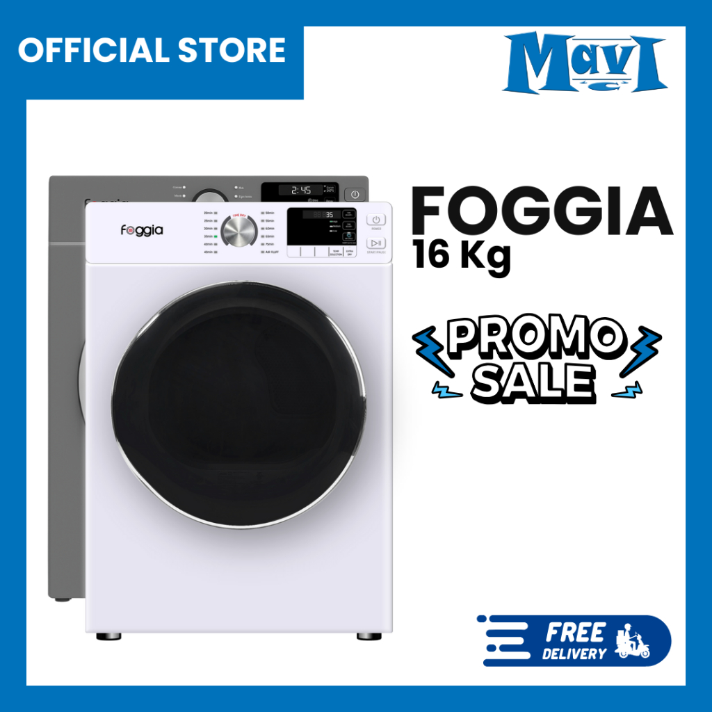 FOGGIA Dryer Gas 16kg Mesin pengering pakaian Laundry