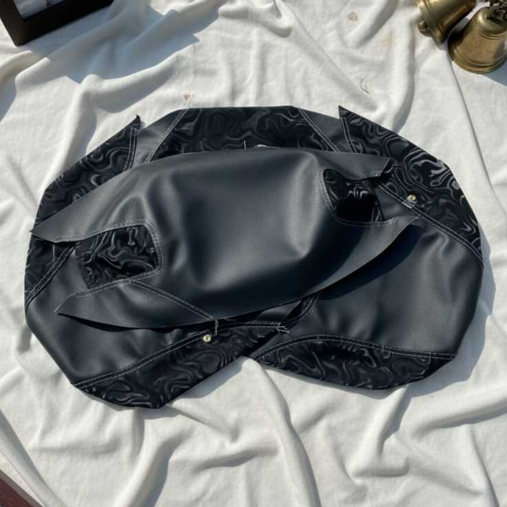 Sarung Kulit Jok Supra - Kulit Jok Motor Sarung Jok Motor Wave 3D & Mbtech Camaro