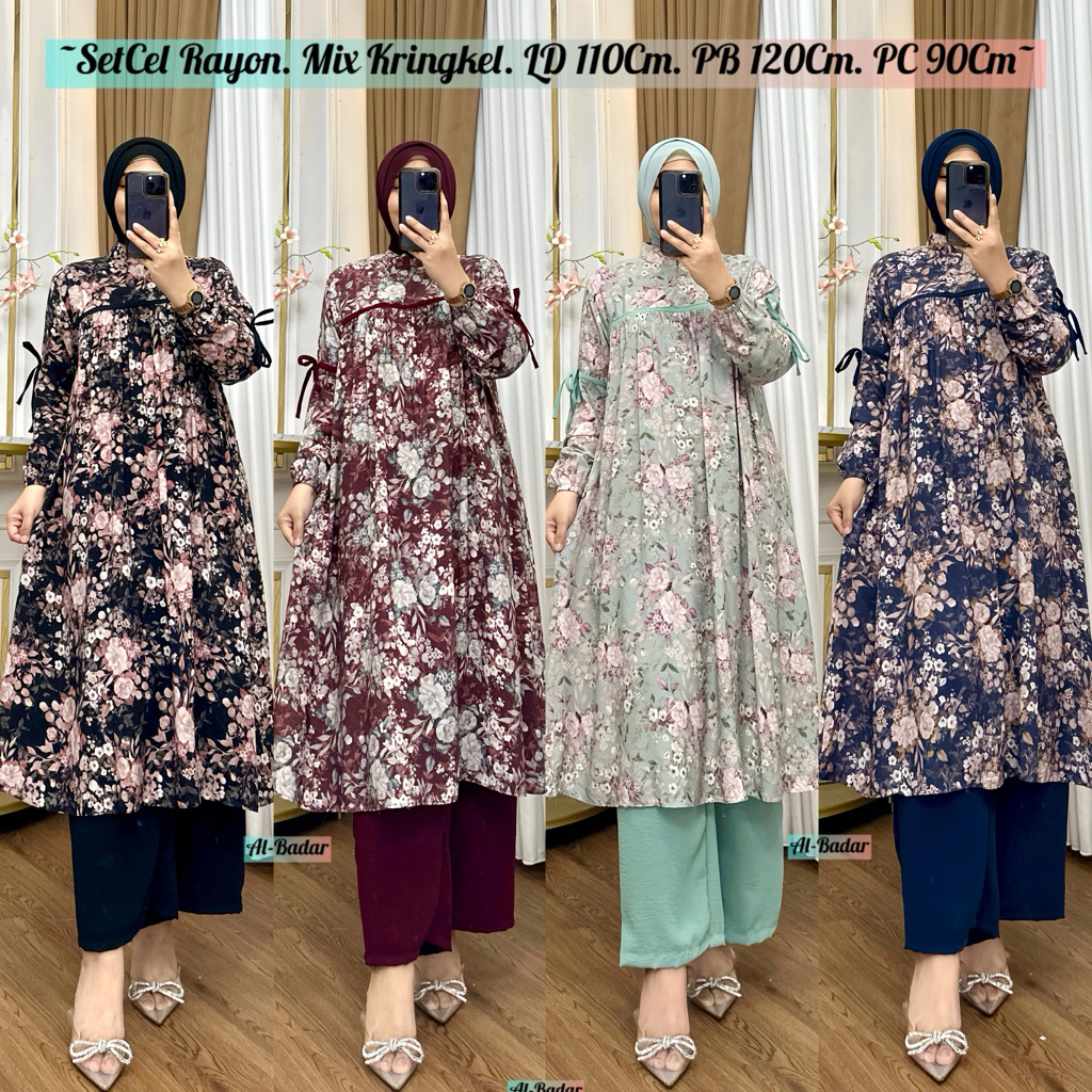 Setelan Wanita Muslim Terbaru 2026 Viral Kekinian Murah Korean Style Seyelan Remaja Swelan Olahraga 