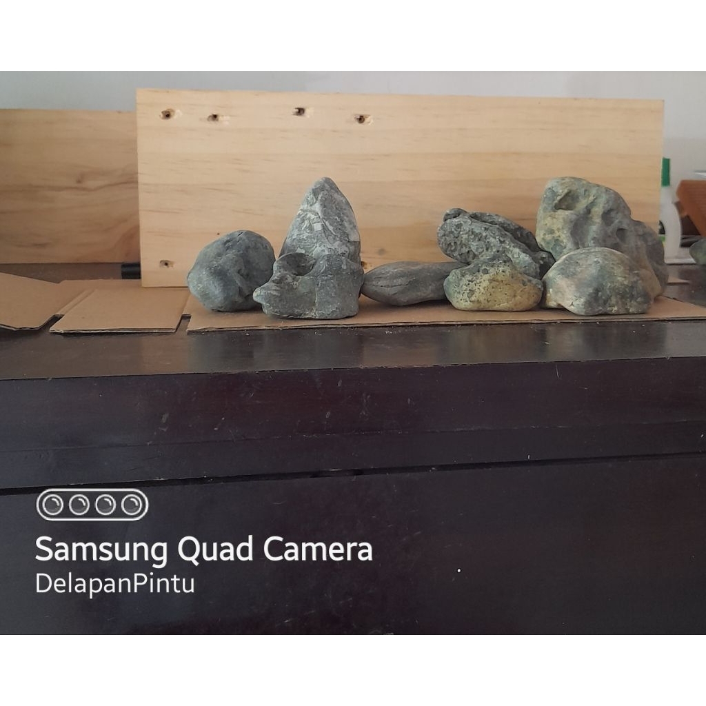 Batu Hakkai untuk hiasan aquarium P30x20x14cm shallow tank mini